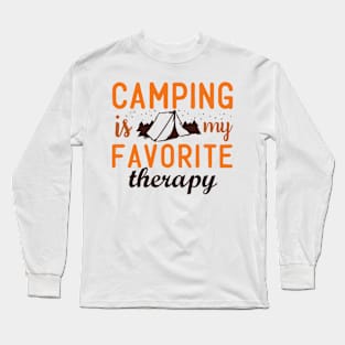 Camping Art Long Sleeve T-Shirt